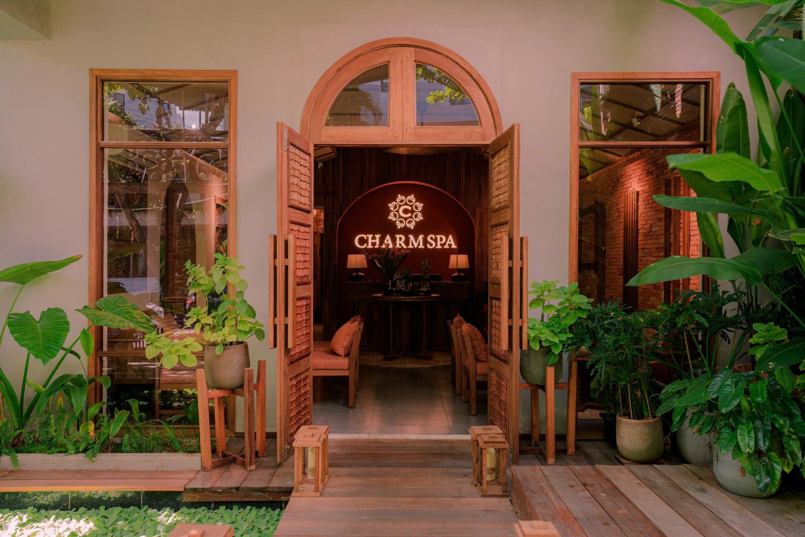 không gian tại chi nhánh Charm Spa Garden Nha Trang