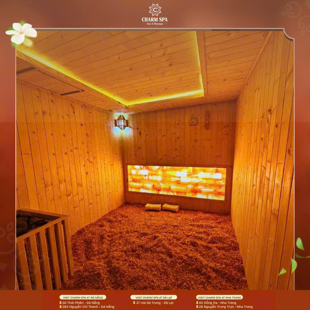 Xông hơi đá muối tại Charm Spa Grand Nha Trang