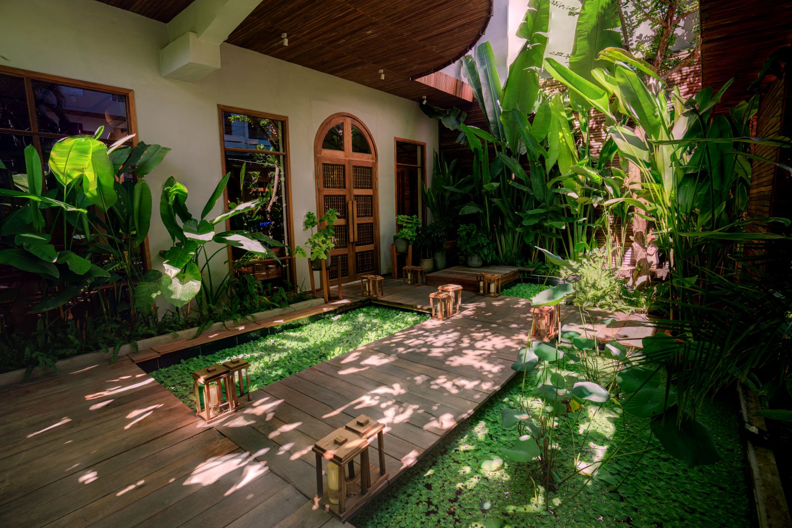 không gian tại charm spa garden Nha trang