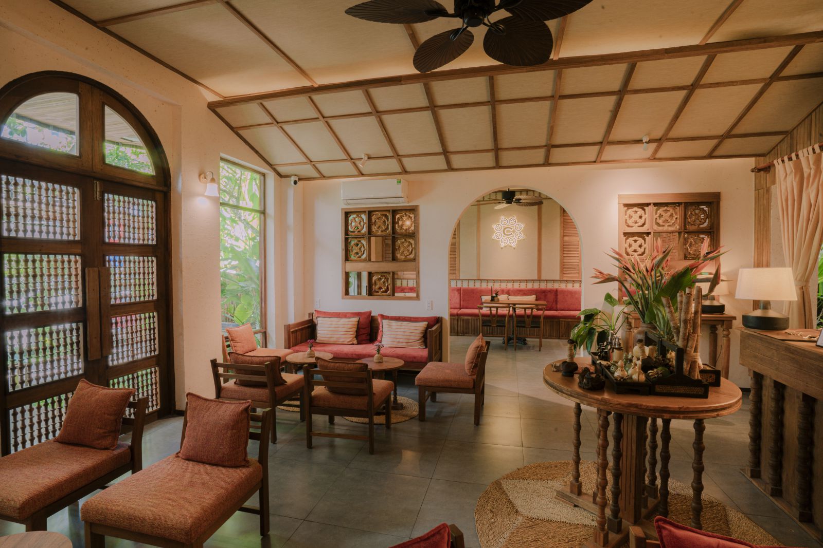 khu vực lễ tân  charm spa Garden Nha Trang