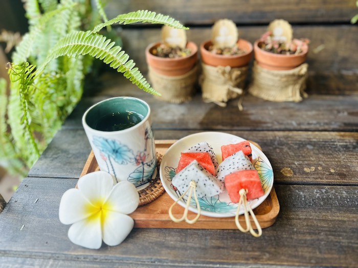 ăn nhẹ sau liệu trình tại Charm spa