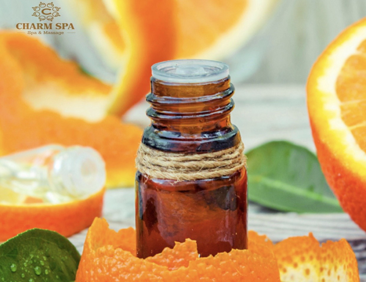 tinh dầu cam ngọt nguyên liệu trong massage Aroma