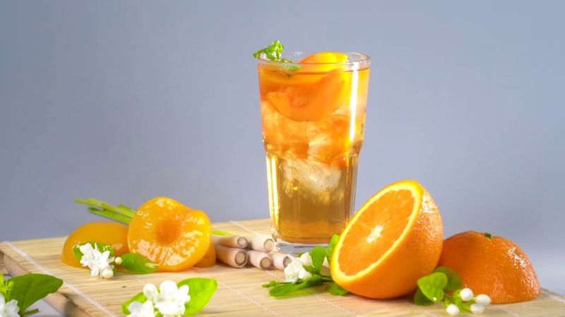 trà đào cam sả thức uống không thể thiếu cho ngày hè