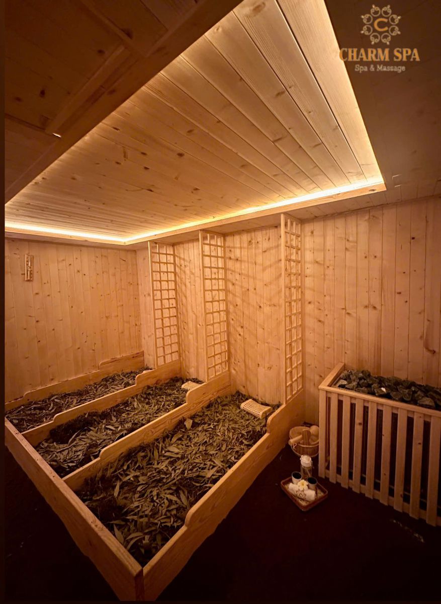 phòng xông hơi thảo dược tại Charm Spa