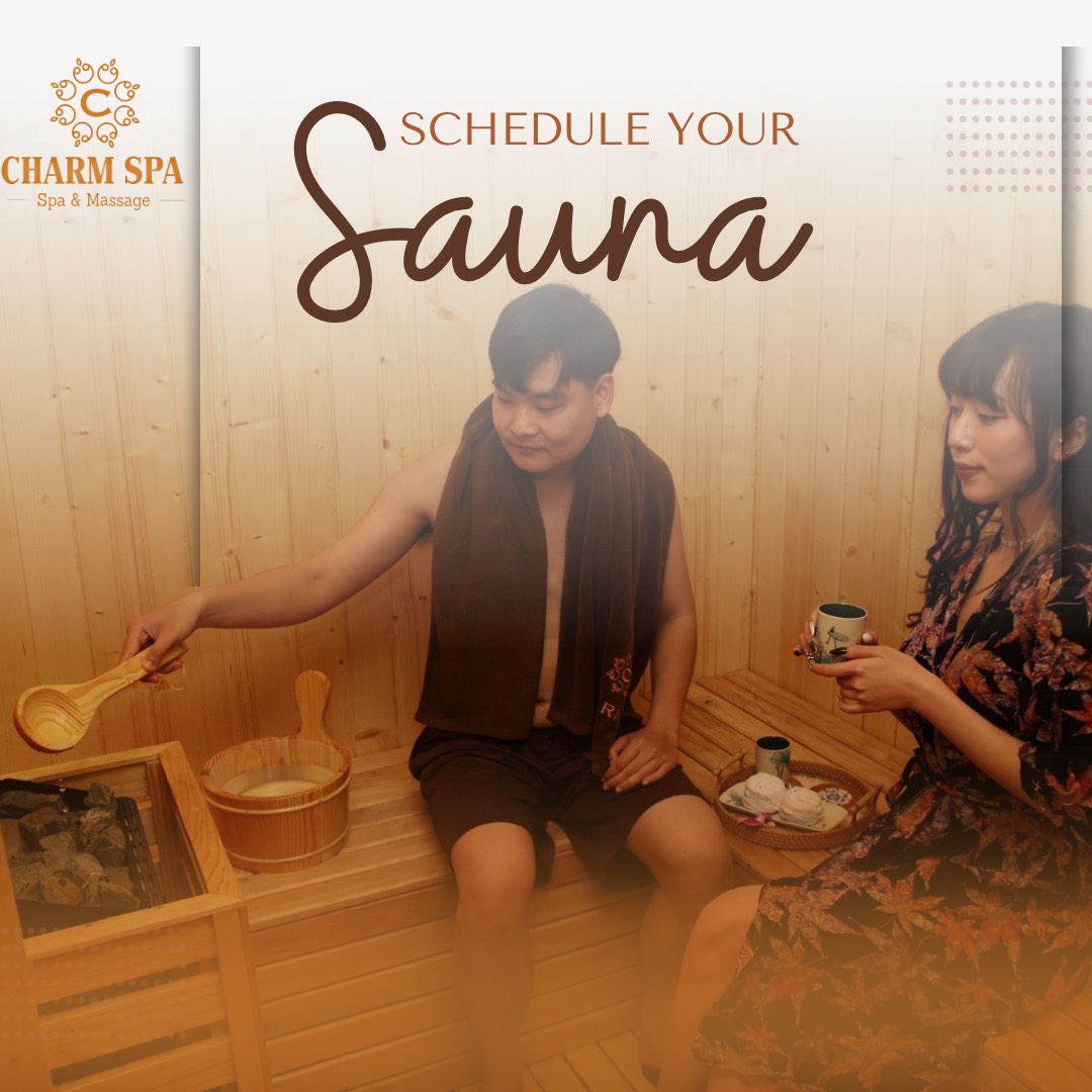 một số bước trong quy trình xông hơi tại Charm spa Nha Trang